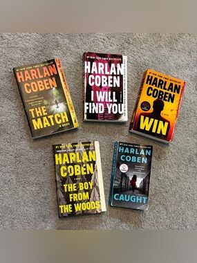 Set of 5 Harlan Coben Paperback Novels Thrillers Bestselling Author